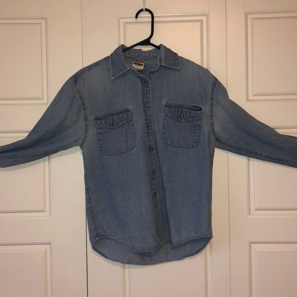 Button up denim shirt